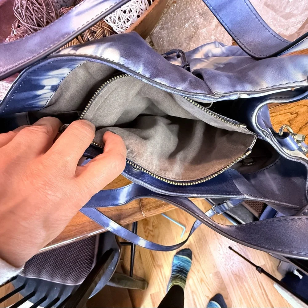 Vince Camuto Tania tie dye slouchy tote.